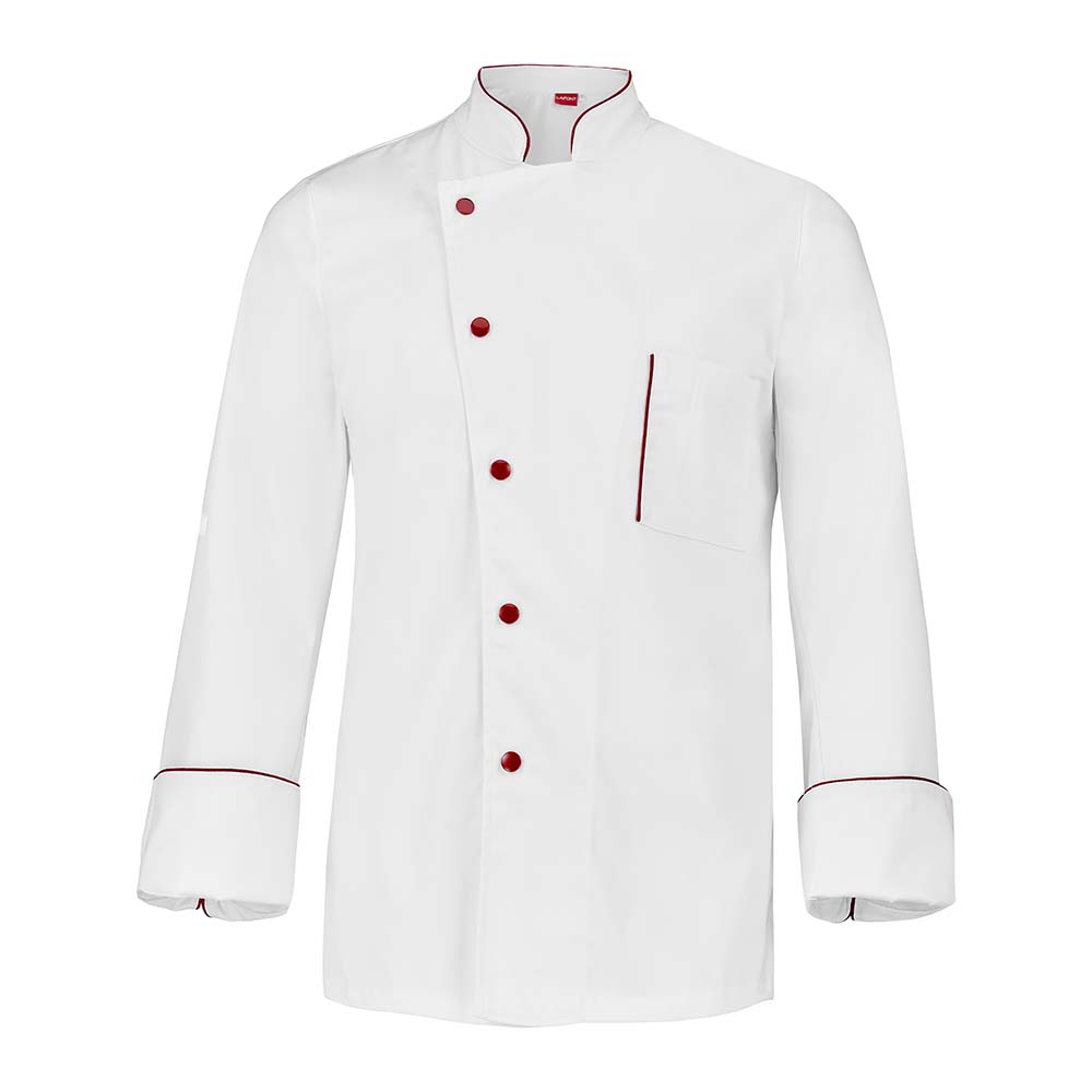 Veste de cuisine Alain liseré de couleur