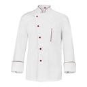 Veste de cuisine Alain liseré de couleur