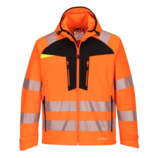 Veste softshell haute visibilité à capuche DX4 – Portwest DX475