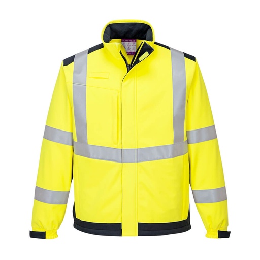 Veste softshell ignifugée haute visibilité arc électrique Modaflame – Portwest MV72