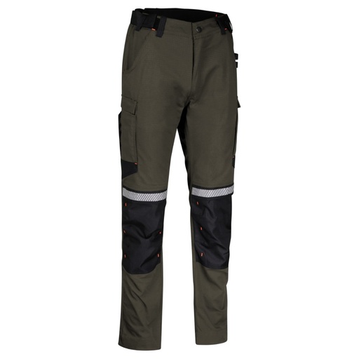 Pantalon de travail ripstop stretch bronze/noir – Singer PETRA