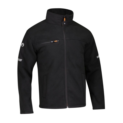 Veste polaire sherpa 500 g/m² noire – Singer POLEINE