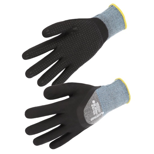 Gant nitrile mousse enduit 3/4 (lot de 10 paires) – Singer NYMFIT01