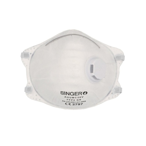 [SI-AUUMC20V] Demi-masque préformé, FFP2 NR (la boîte) – Singer AUUMC20V