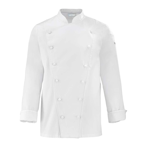 Veste de cuisine homme manches longues Platine