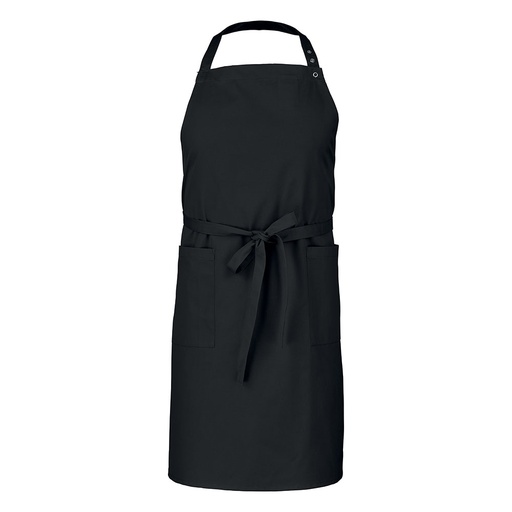 [LA-9GLGRSE-110-TAILLE UNIQUE] Tablier à bavette Galanga RSE noir